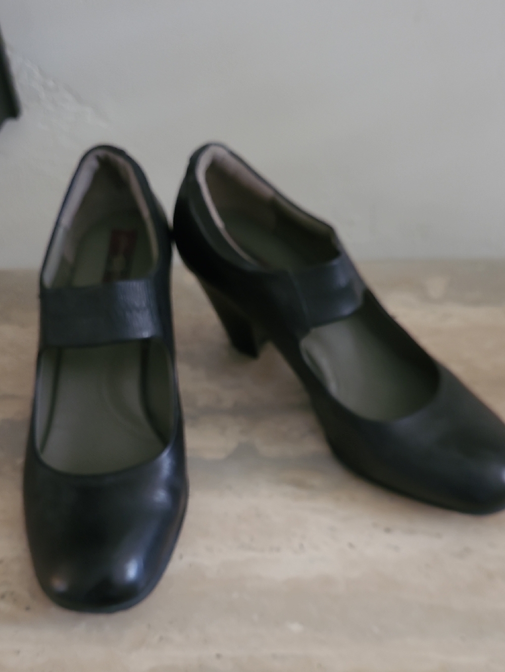 b.o.c. Black Mary Jane Heel with Strap